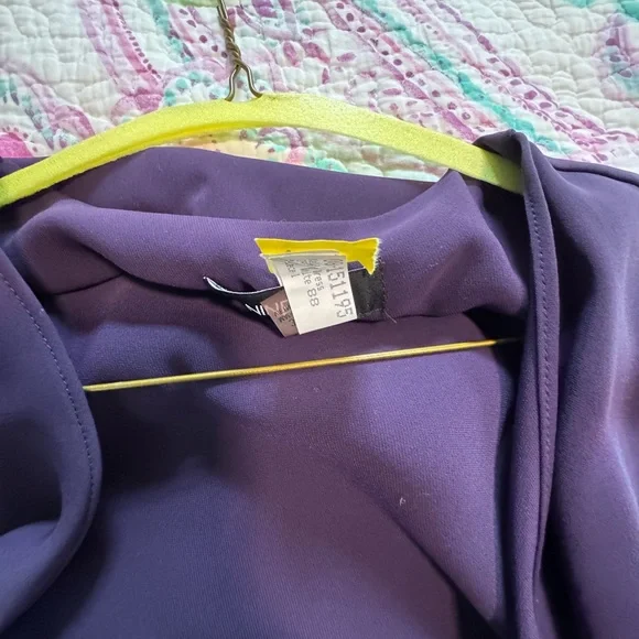 Chic Long Purple Blazer 3x - Picture 6 of 13